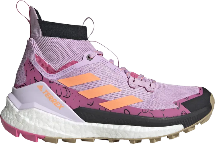 Ботинки Adidas Wmns Terrex Free Hiker 2 'Breast Cancer Awareness', фиолетовый — фото 2