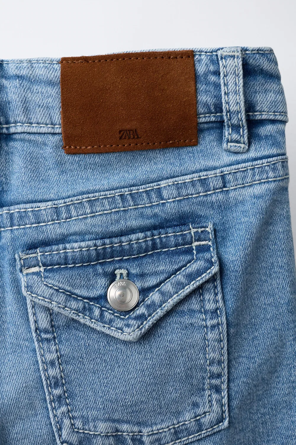 Джинсы-клеш ZARA, Blue — фото 4