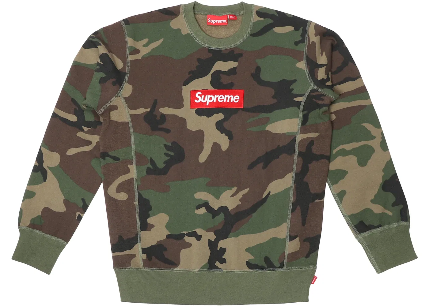Мужской свитшот с принтом Supreme Crewneck (FW15), Camo