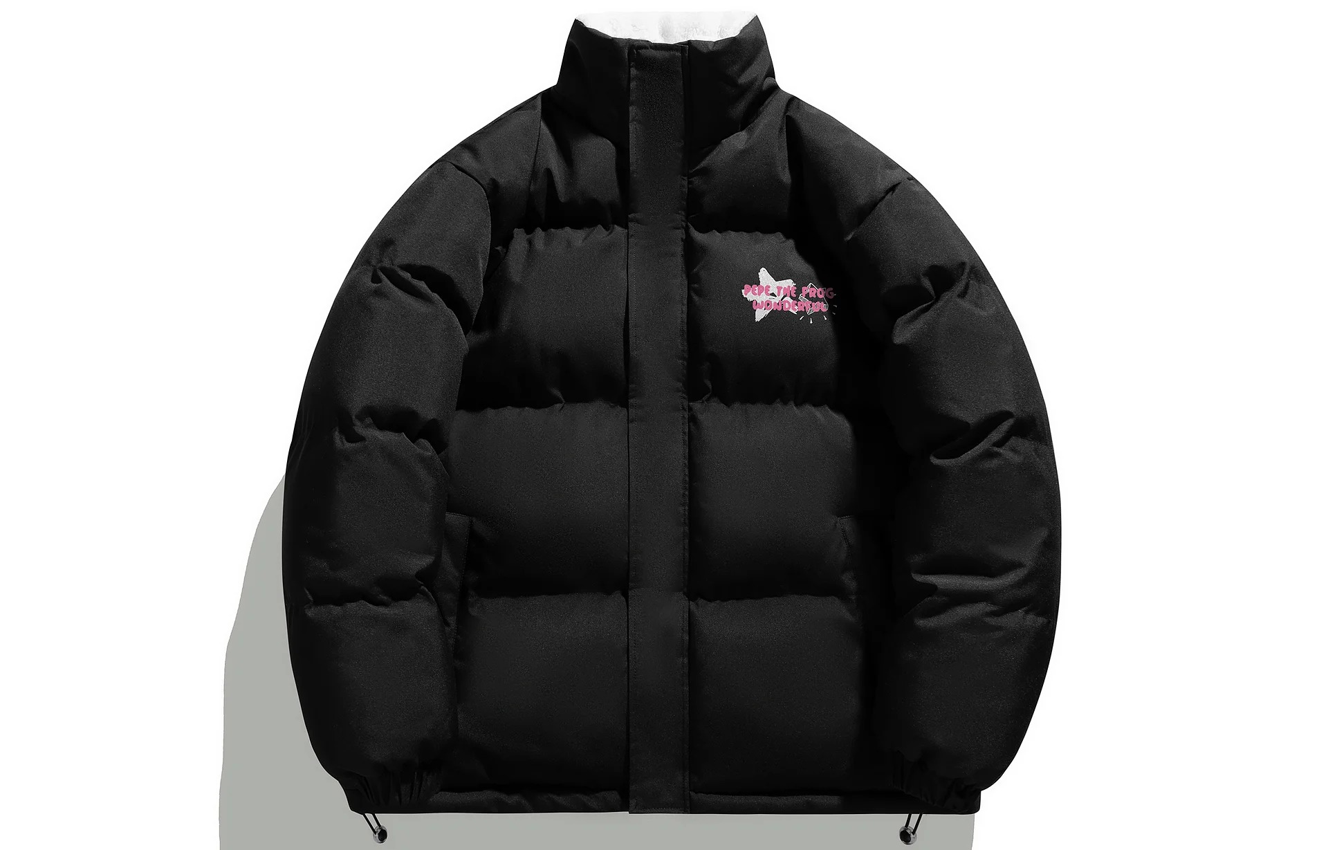 

Куртка Pepe The Frog Puffer Unisex на флисовой подкладке, черный