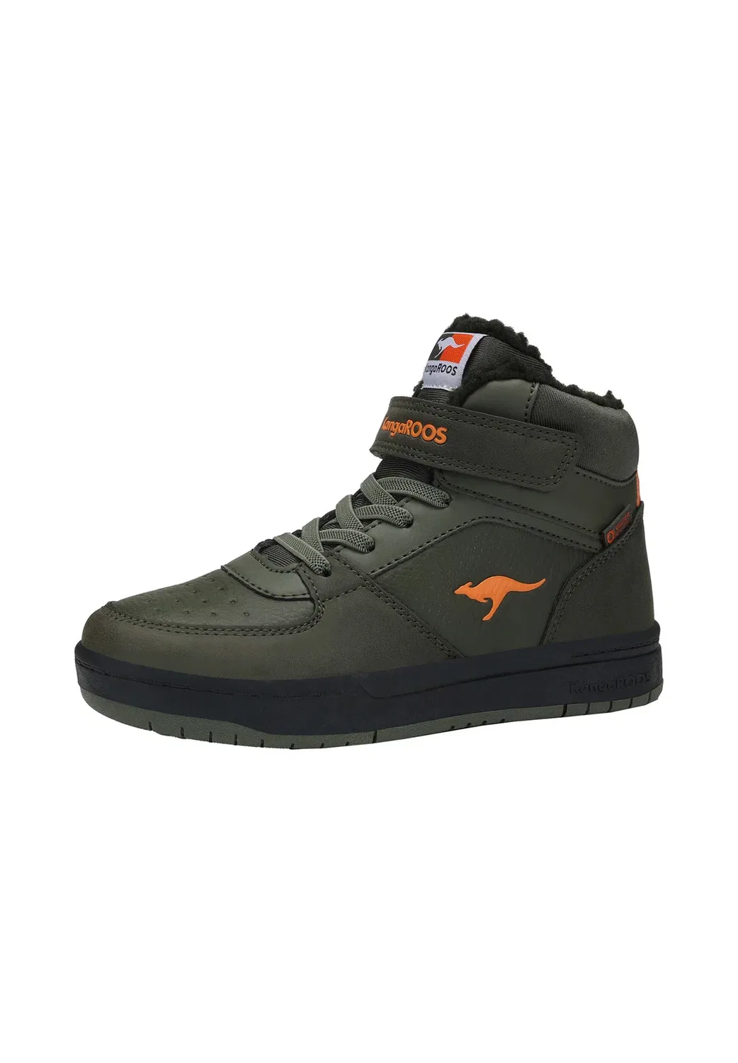 Кроссовки Bound mid унисекс - обувь для скейтбординга Kangaroos, Military Green Flame — фото 2