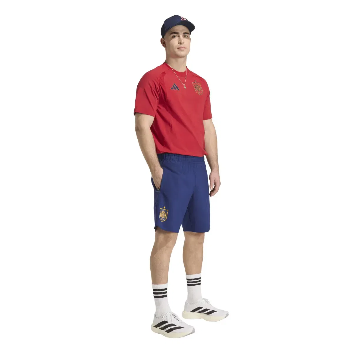 Мужские шорты из полиэстера Tiro Travel adidas, Azul — фото 3