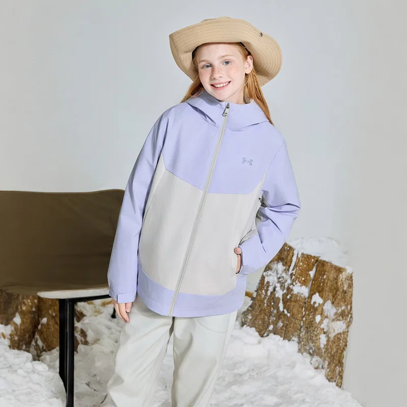 Детская куртка утепленная 3-в-1 с капюшоном Under Armour, Blue Purple Color — фото 4