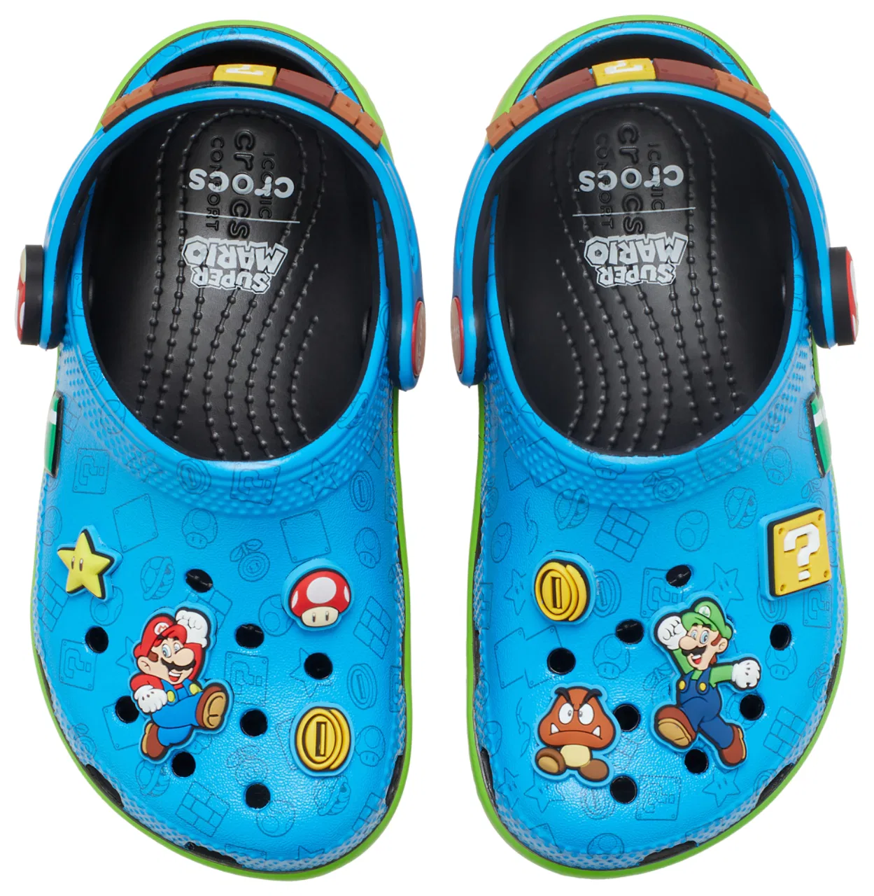 Детские клоги для мальчиков с принтом Super Mario, Crocs, Multi/Multi