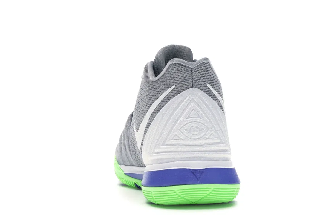 Детские кроссовки для баскетбола Nike Kyrie 5, Wolf Grey/White-Lime Blast — фото 4