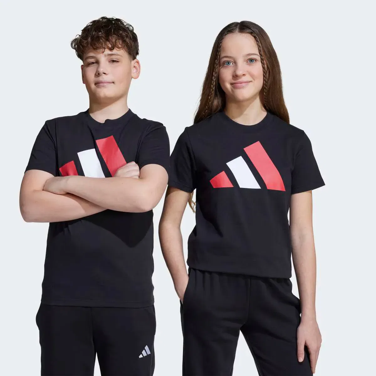 Детская футболка хлопковая Essentials adidas, Negro