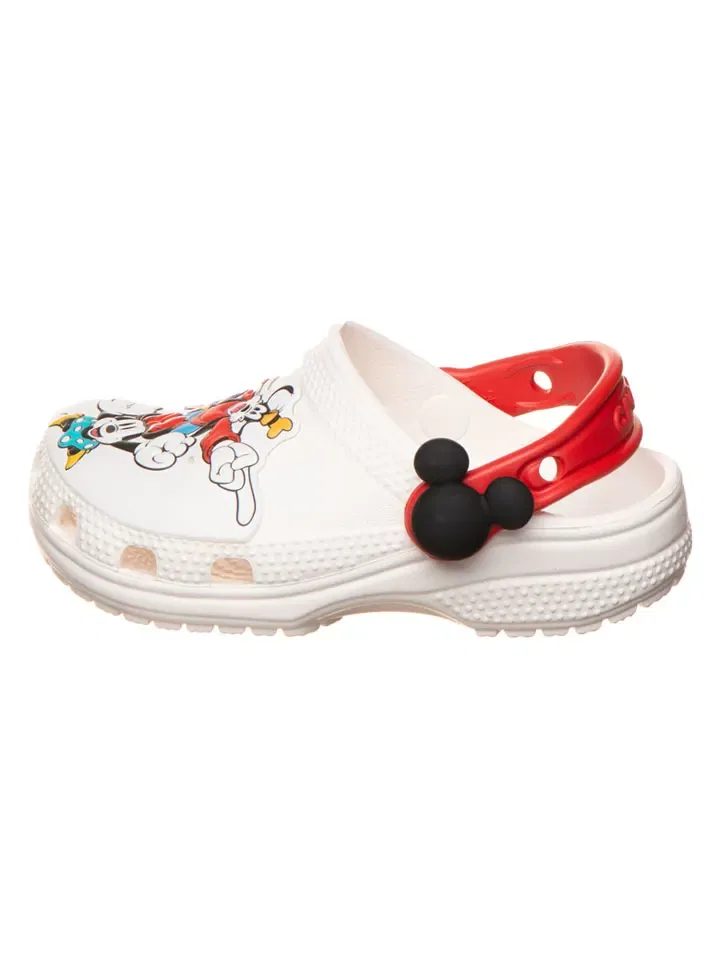 Сабо с принтом Mickey and Friends Crocs, кремовый