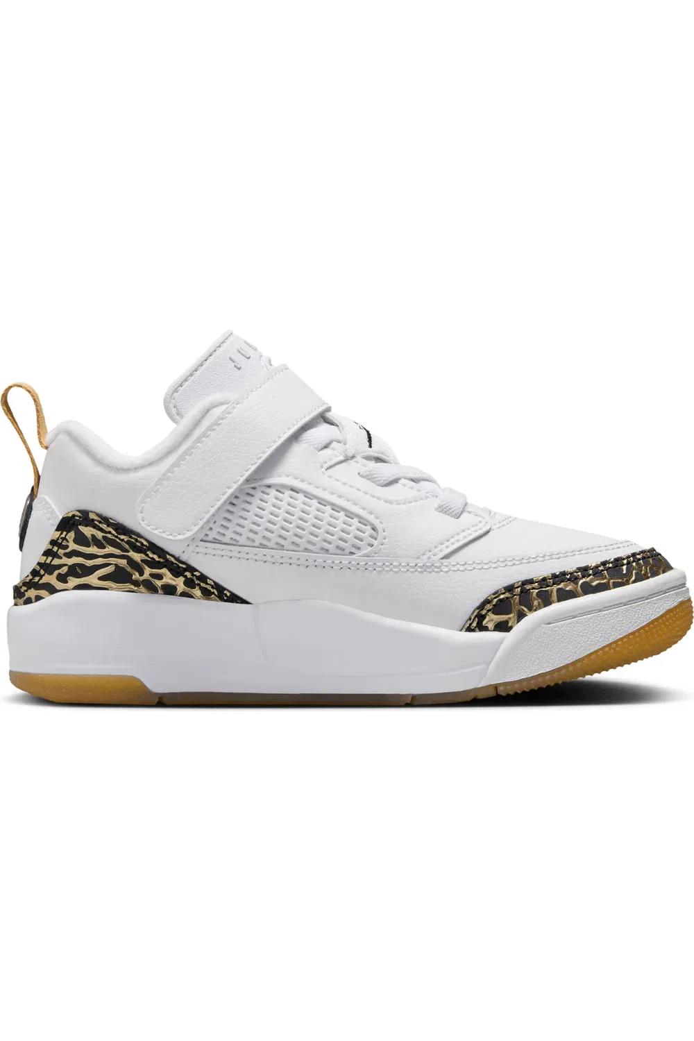 Кроссовки детские низкие Spizike Low Jordan, White/Gold/Sail/Black — фото 2
