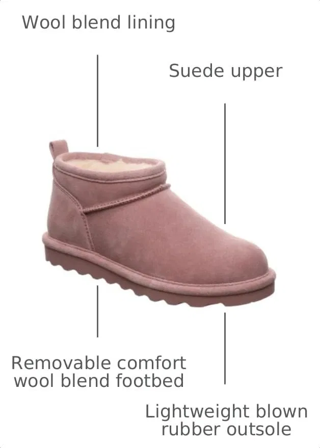 Детские ботинки для девочек на щиколотке BEARPAW Shorty Youth Ankle Boot, Peony — фото 3