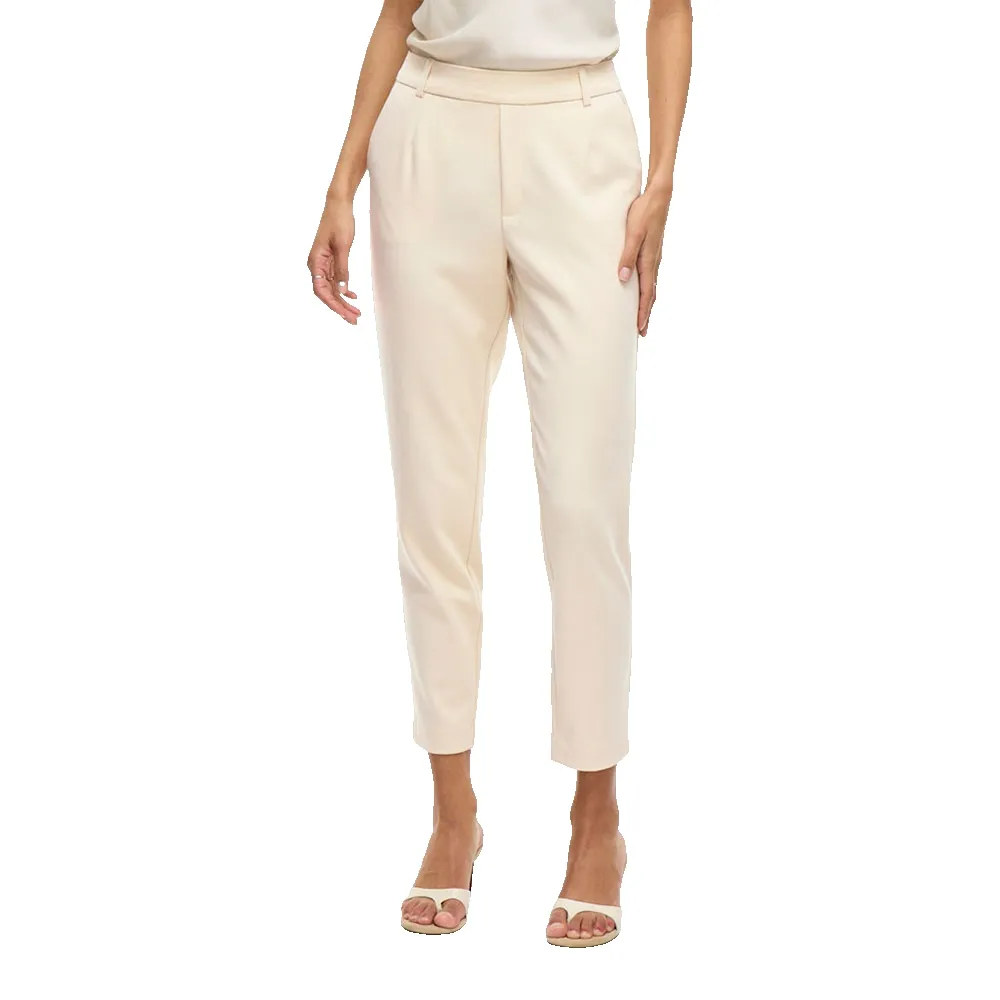

Брюки с высокой талией Vila Varone Slim Fit, бежевый