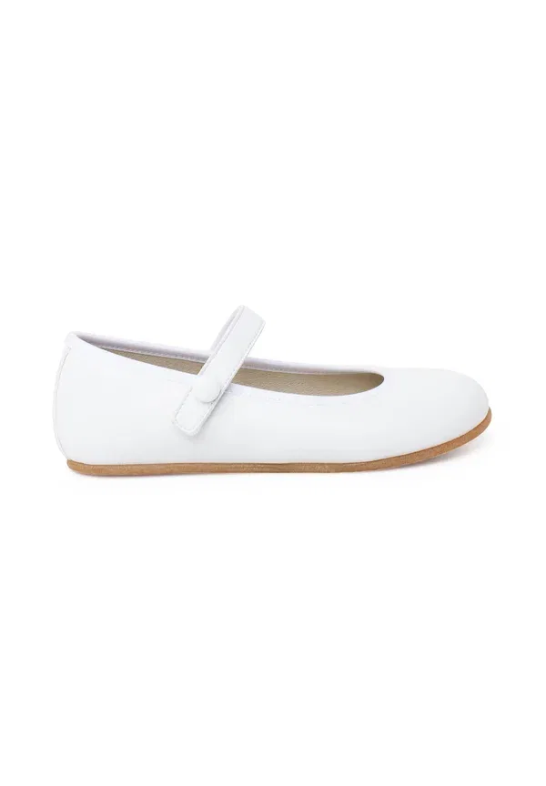 Туфли-лодочки Merceditas comunión barefoot tira adherente botón ankle strap ballet pumps Pisamonas, белый