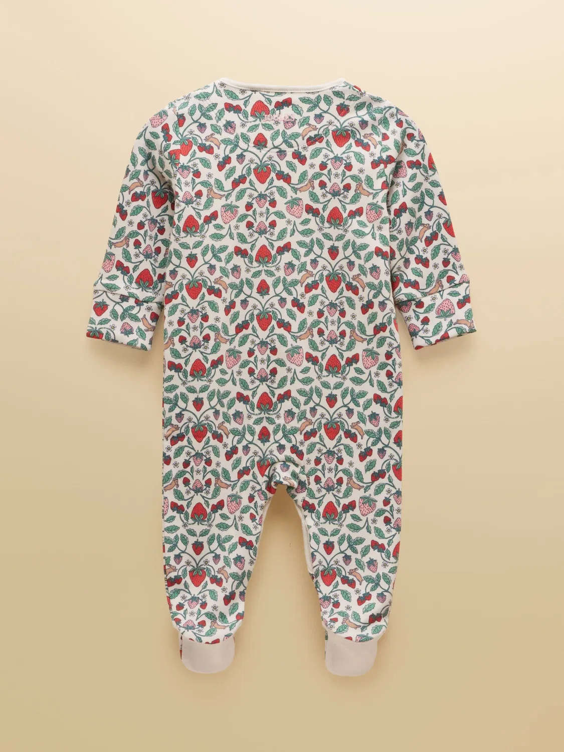 Боди для новорожденных Razamataz Cream Strawberries Joules, кремовый с клубникой — фото 2