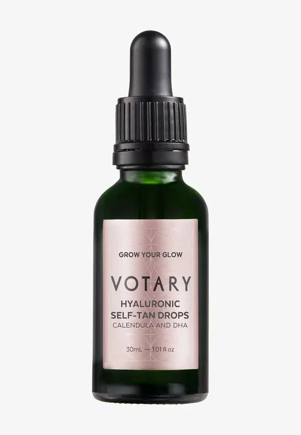 Автозагар с гиалуроновой кислотой Hyaluronic self-tan drops Votary 30 мл