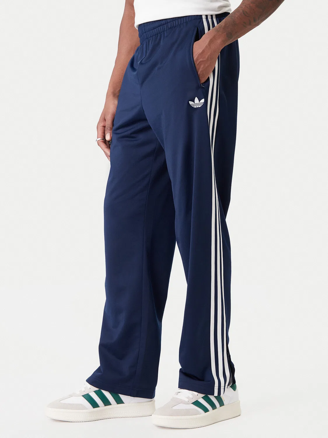 Мужские спортивные брюки свободного кроя Firebird Adidas, темно-синий