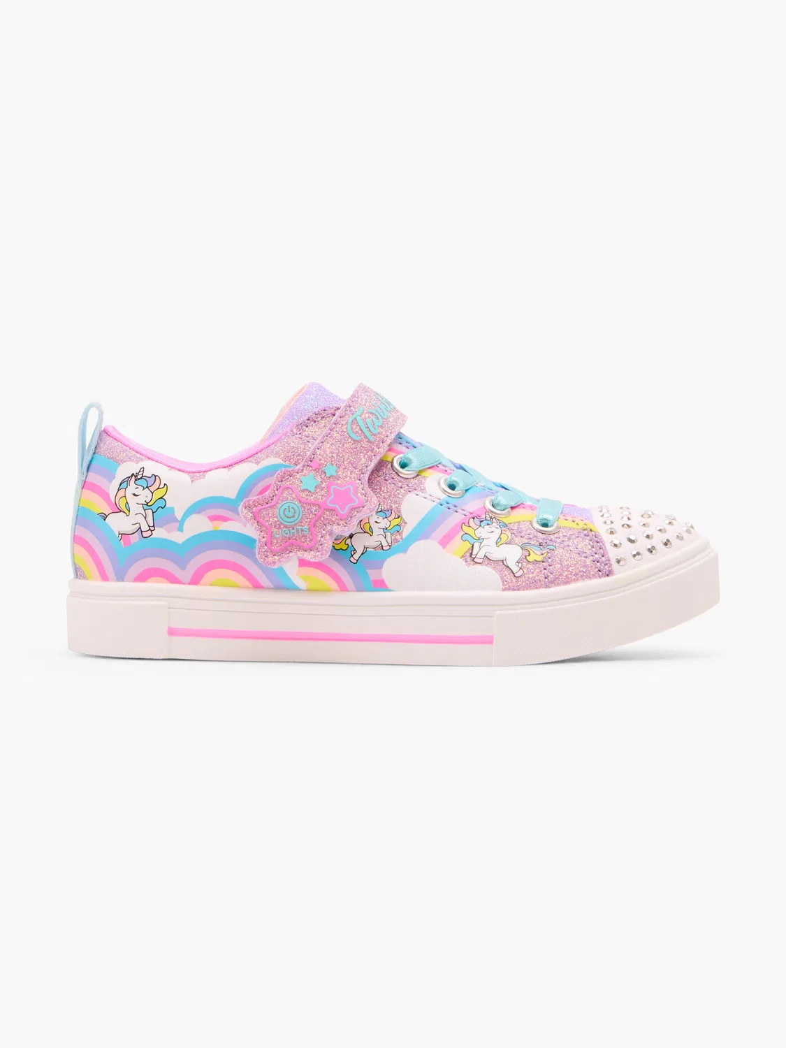 Детские кроссовки со светодиодами Skechers TWINKLE TOES, сиреневый