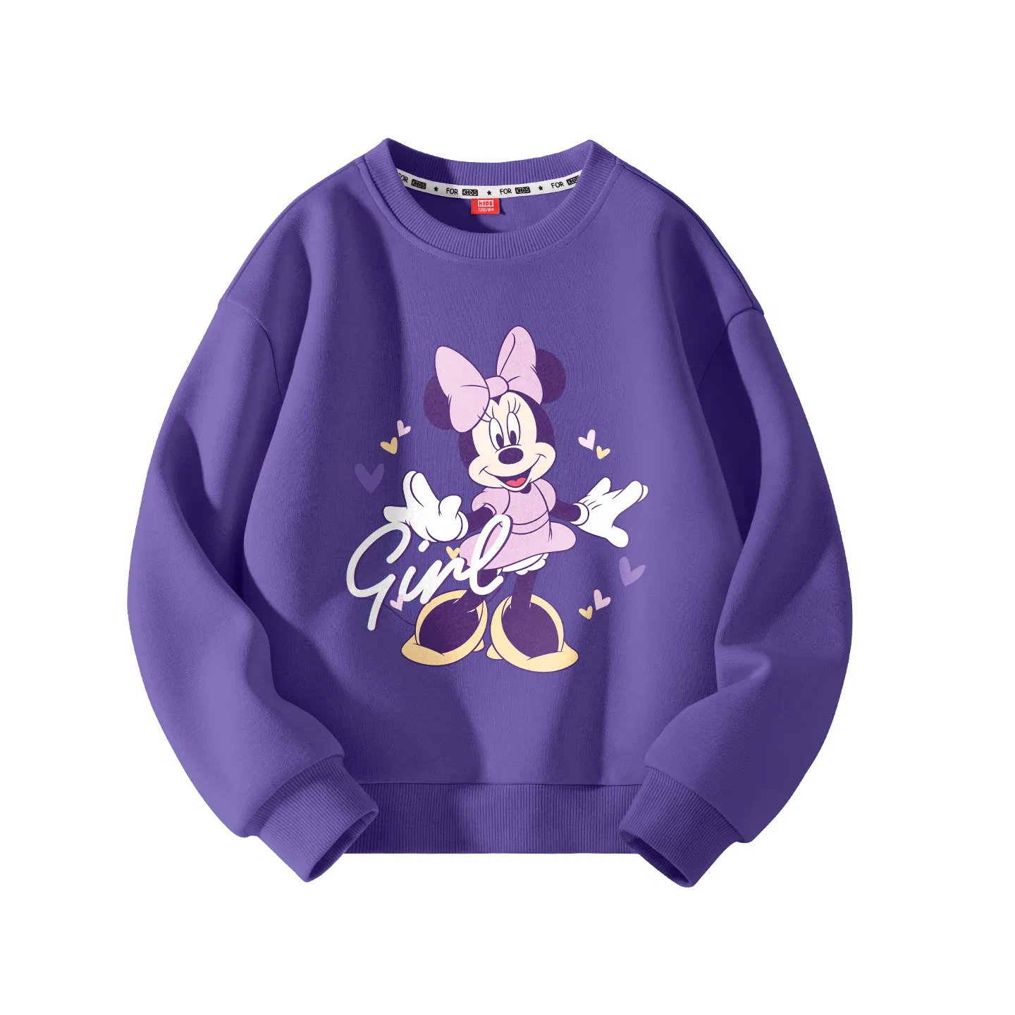 Детский свитшот с принтом Disney Dini Heart Pulse Purple, Цвет Dini Heart Pulse Purple