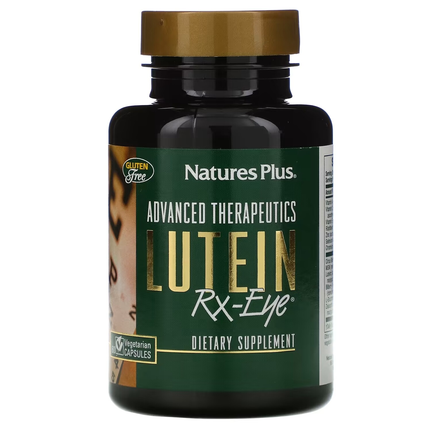 

NaturesPlus Advanced Therapeutics Lutein RX-Eye лютеин для здоровья глаз, 60 вегетарианских капсул