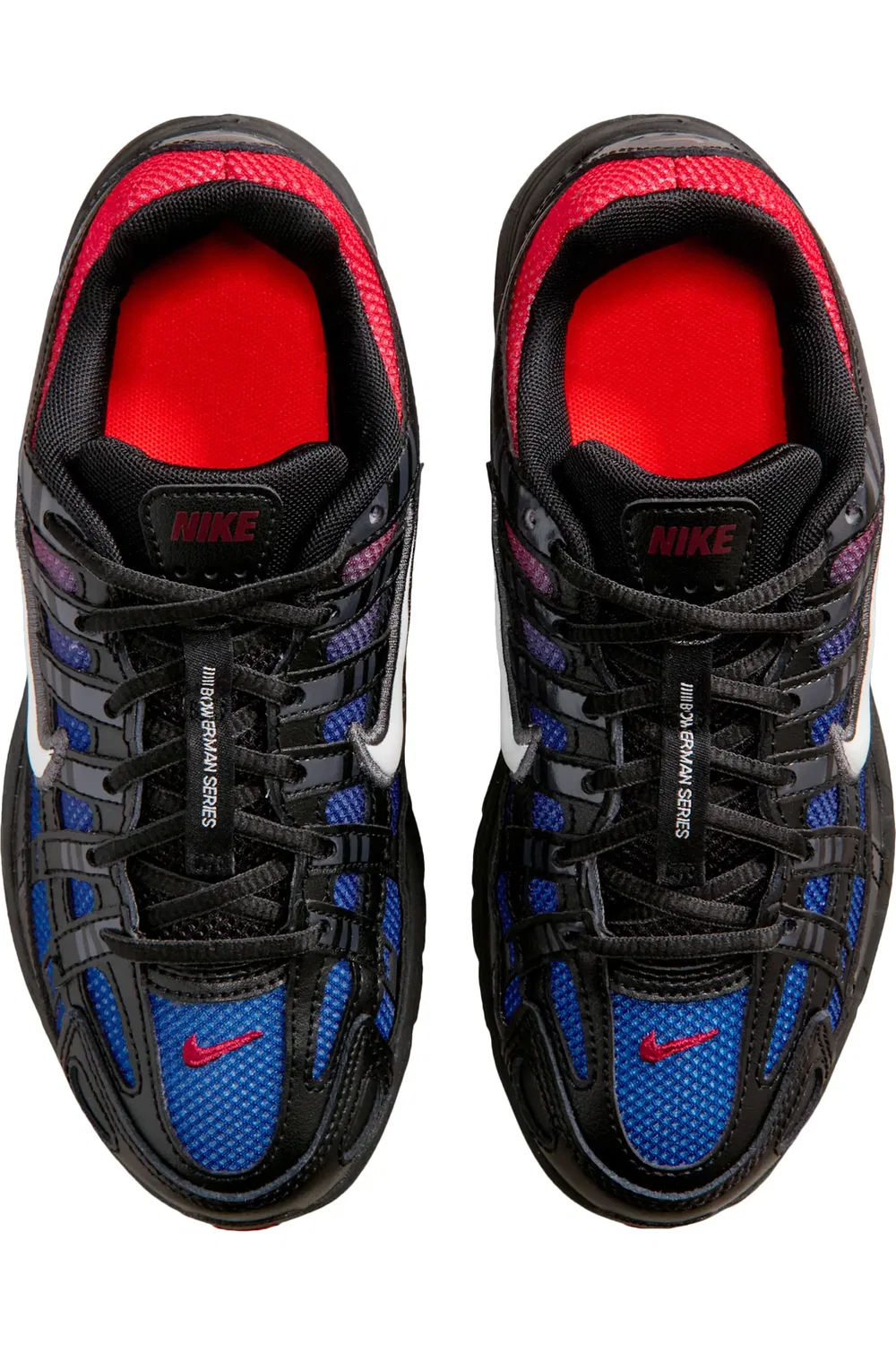 Детские кроссовки спортивные P-6000 Nike, Black/Crimson/Royal/White — фото 3