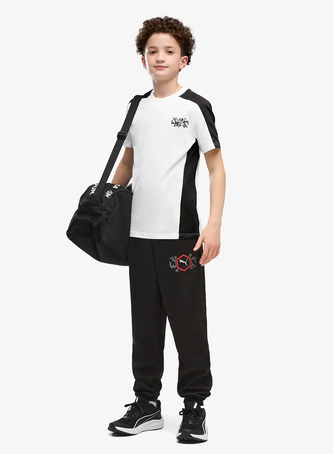 Футболка с принтом Youth Active Small Graphic Puma, белый — фото 3