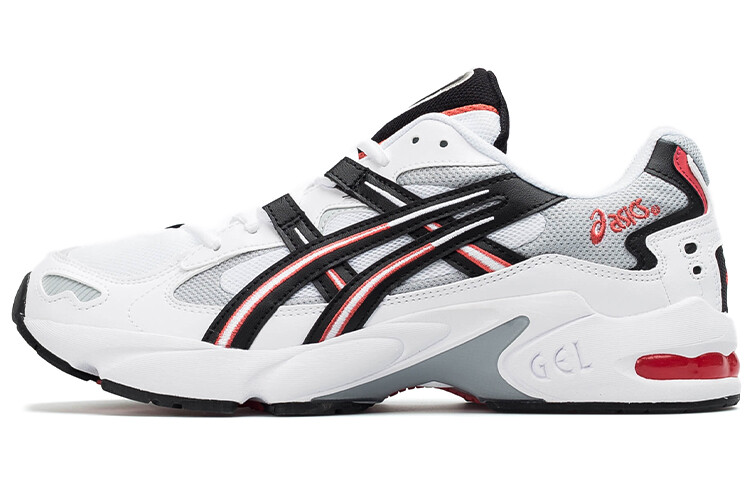 Кроссовки Asics Gel-Kayano 5 Unisex, белый/светло-серый/черный/красный