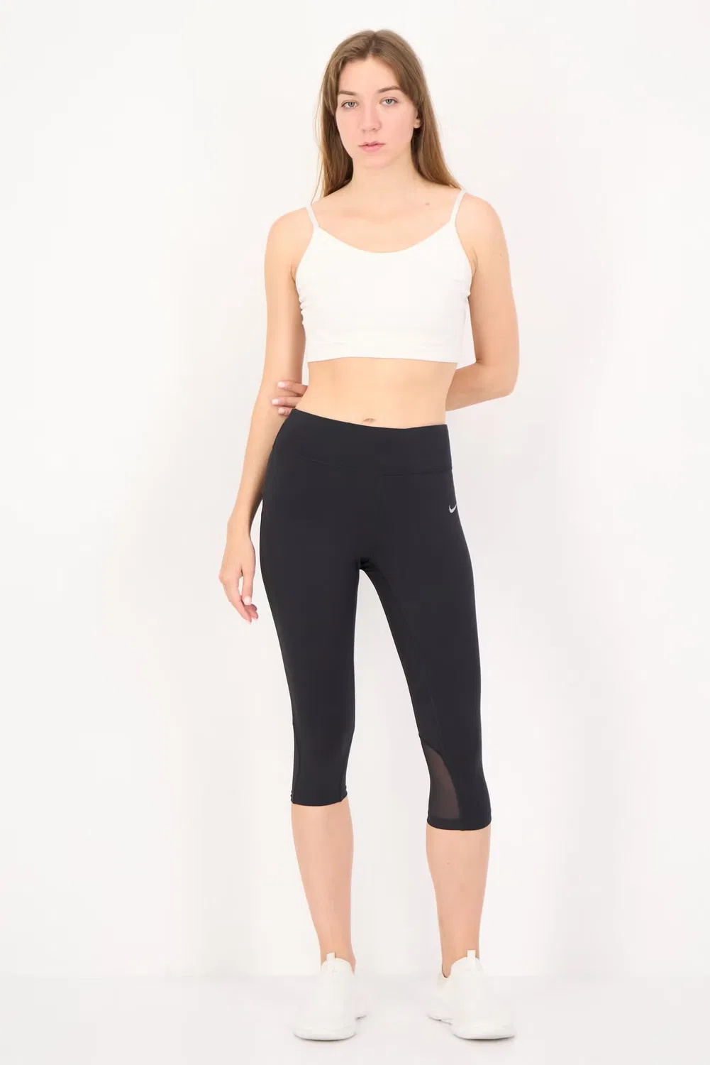 Леггинсы тренировочные с технологией Dri-Fit Nike, черный — фото 2