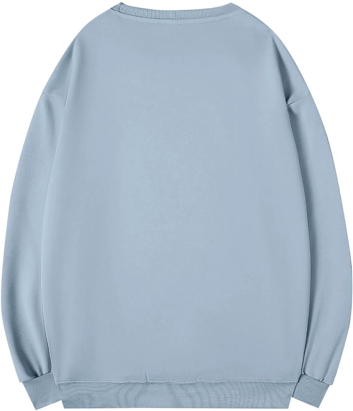 Мужская футболка с длинным рукавом оверсайз Summer Graphic Tshirts, Light Blue — фото 3