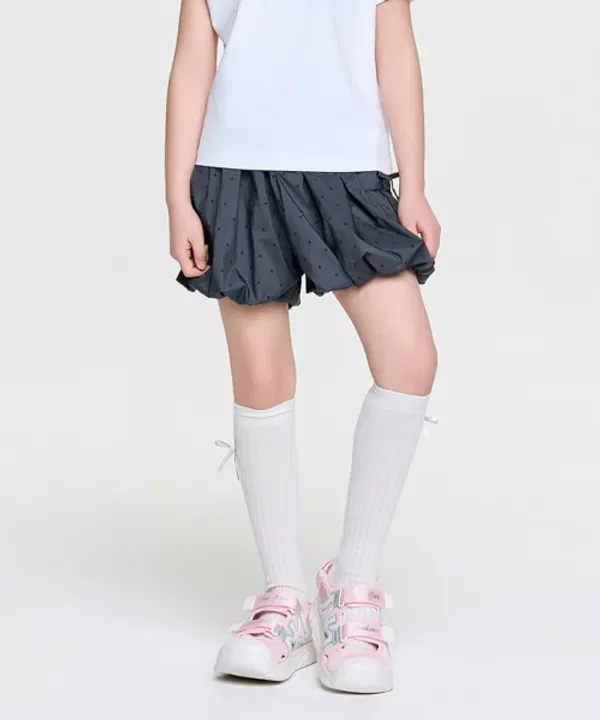 Шорты с гороховым принтом, balloon fit, Mlb Kids, charcoal grey — фото 4