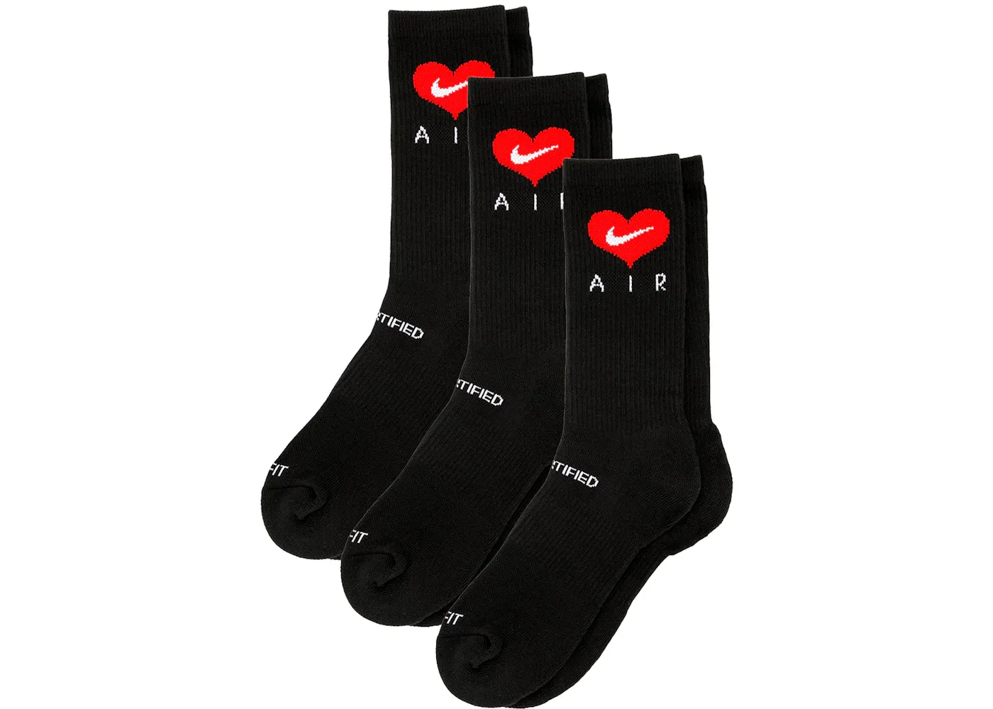 Мужские носки с принтом Certified Lover Boy Socks (3 Pack) Nike, Black