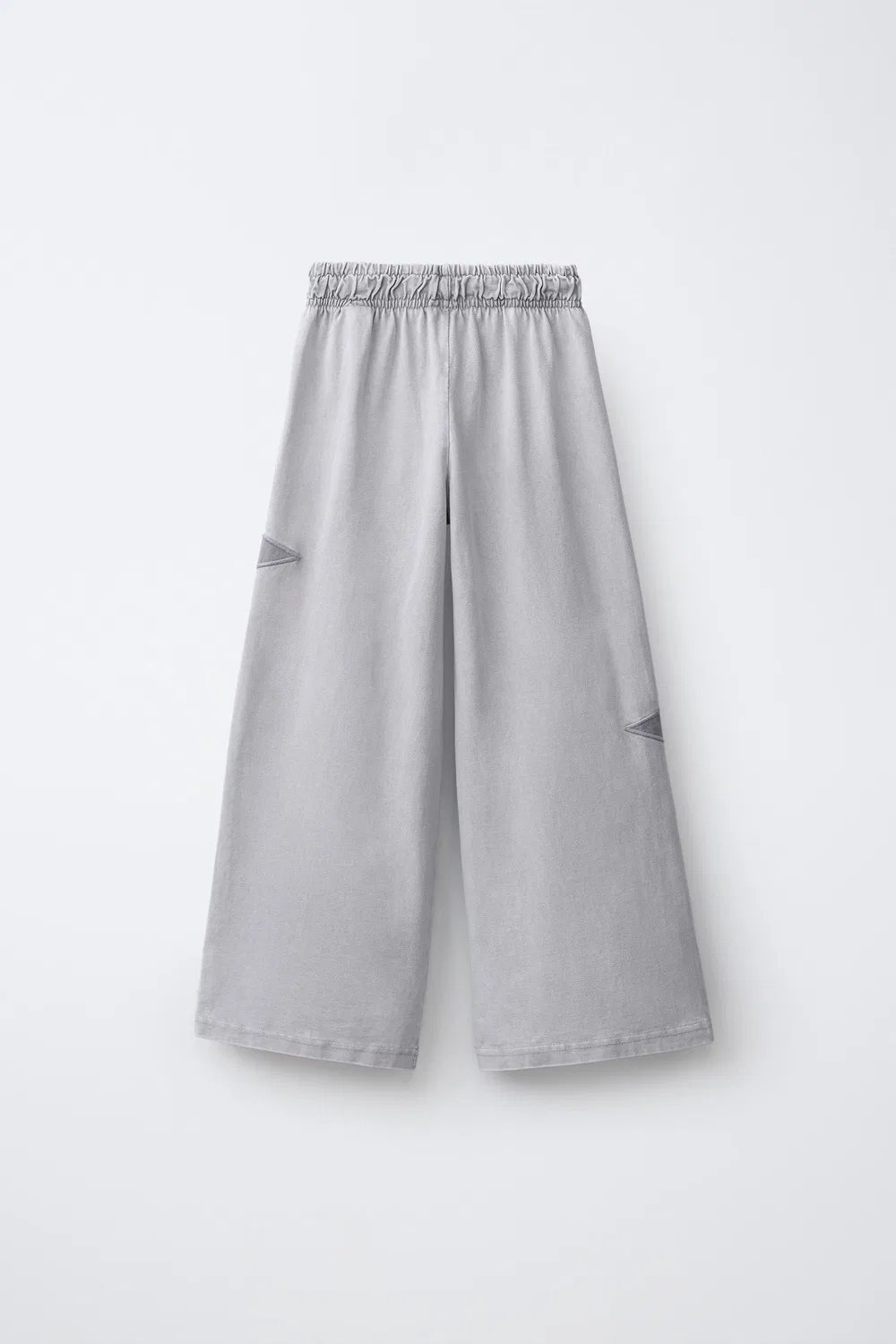 ШИРОКИЕ БРЮКИ С ЭФФЕКТОМ ВЫСТИРАННОЙ МАТЕРИАЛА «ЗВЕЗДА» ZARA, Grey — фото 2