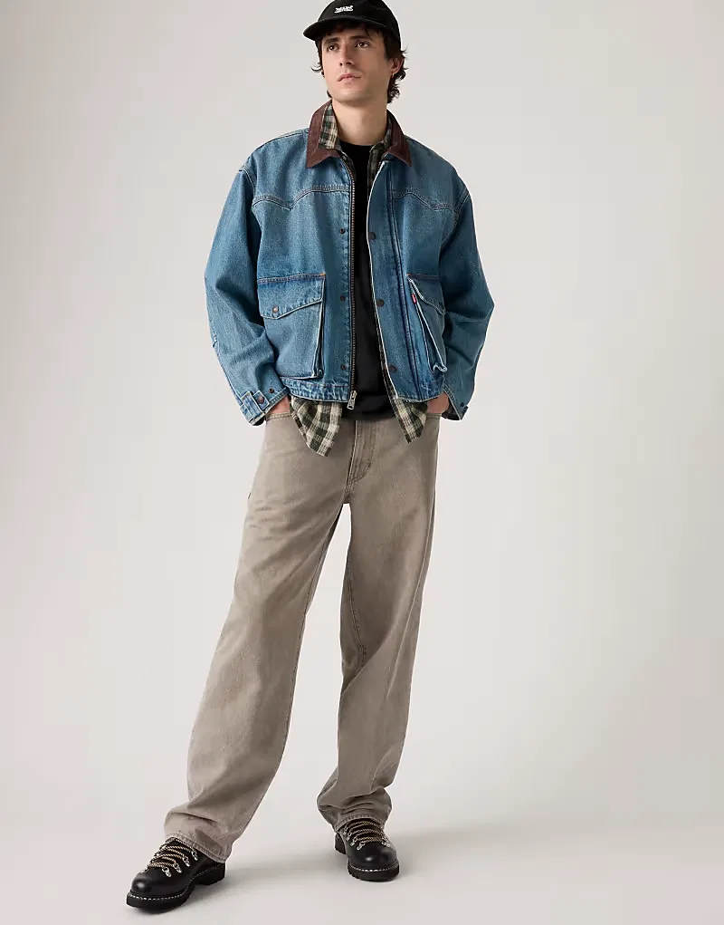 Свободные джинсы Levi's 578, бежевый — фото 3