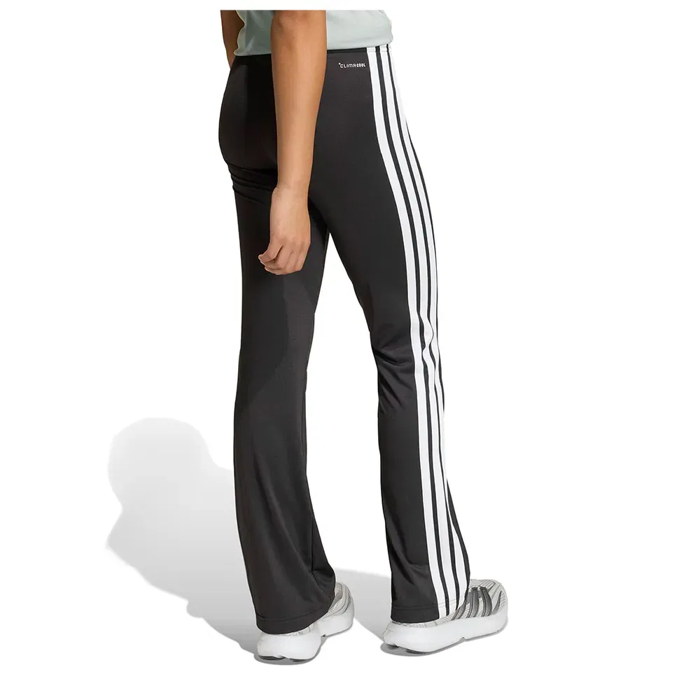 Леггинсы с расклешенным низом Train Essentials 3 Stripes Flared Adidas, черный — фото 2