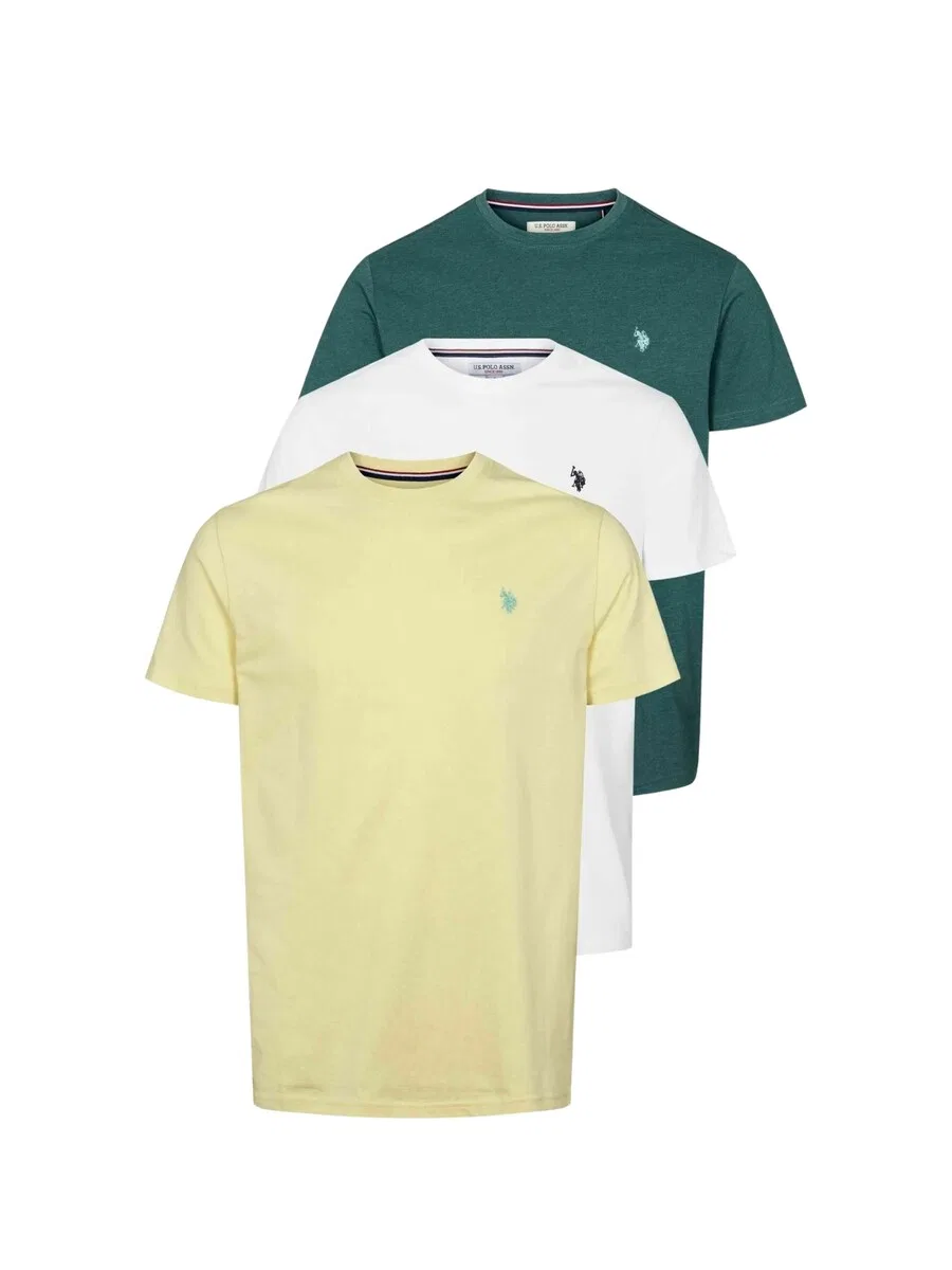 Рубашка на пуговицах стандартного кроя 'UMArjun' желтого цвета U.S. Polo Assn.