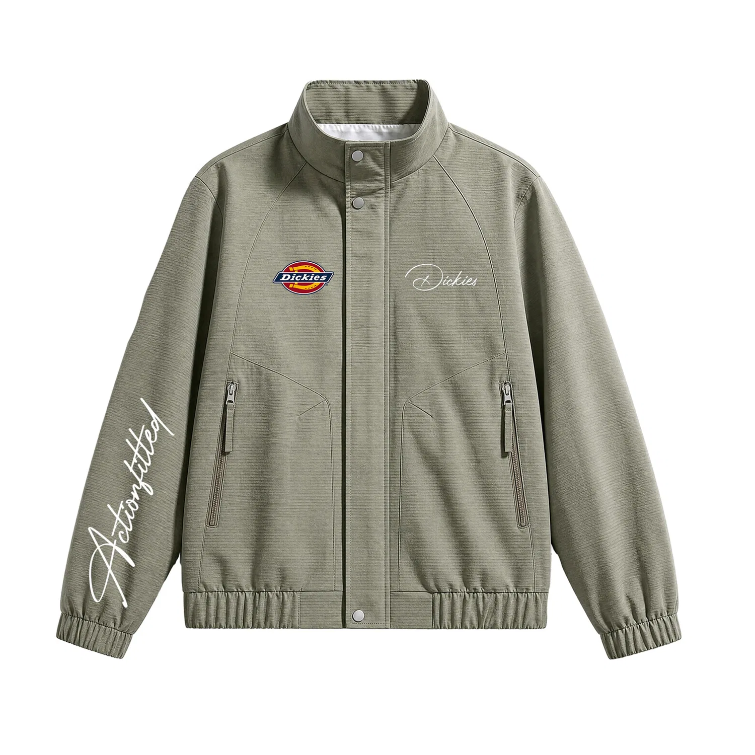 Детская куртка с воротником-стойкой, прямого кроя Dickies, Army Green