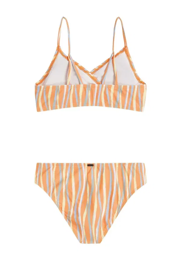 Купальник раздельный полосатый Baay set - bikini O'Neill funky peach swirly, персиковый — фото 2