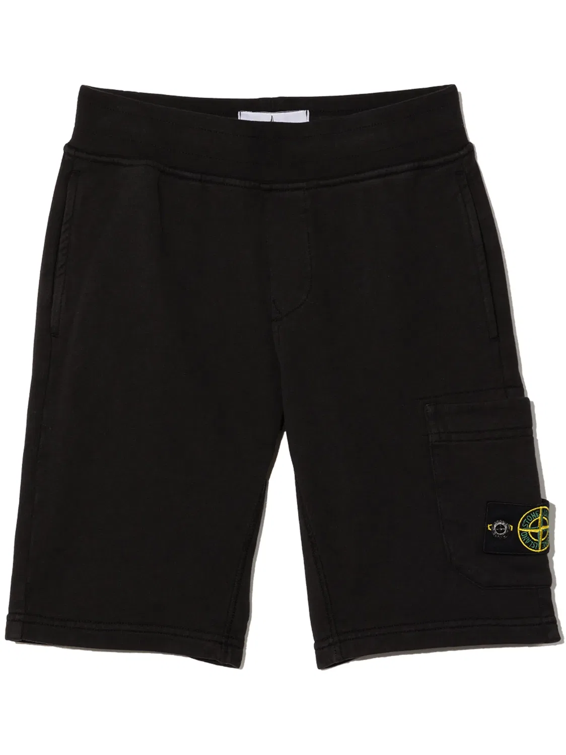 Шорты с логотипом компаса из хлопка Stone Island, черный