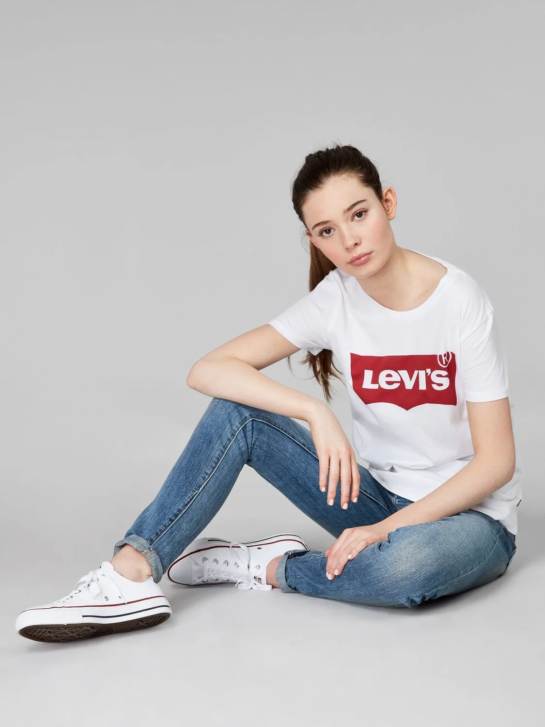 Чинос slim Levi's, белый — фото 3