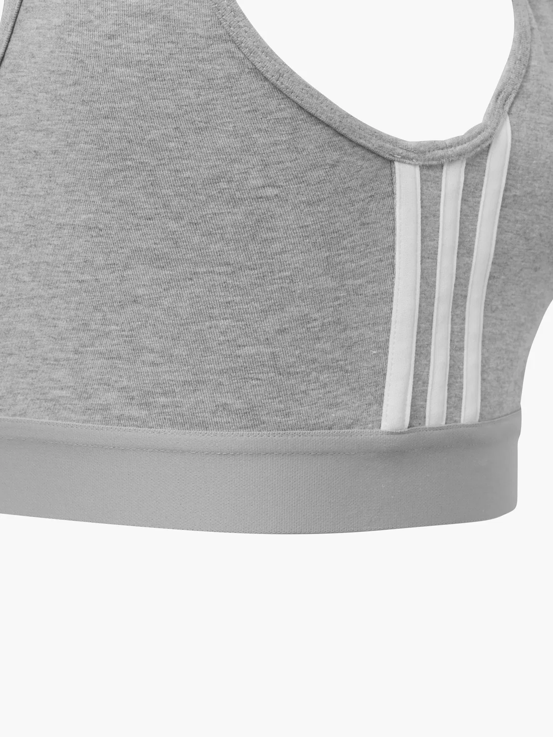 Женский спортивный топ облегающий крой Adidas, серый — фото 4