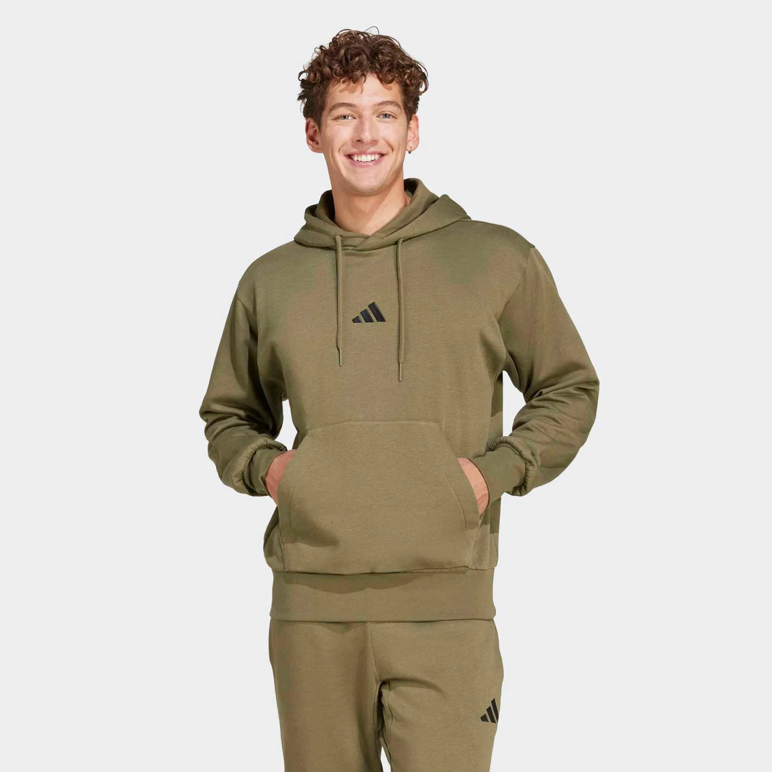 Мужское хлопковое худи Adidas — фото 2