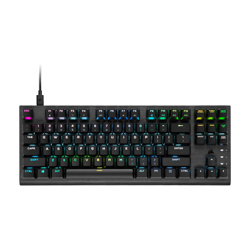 

Проводная игровая клавиатура Corsair K60 PRO RGB TKL, черный, английская раскладка