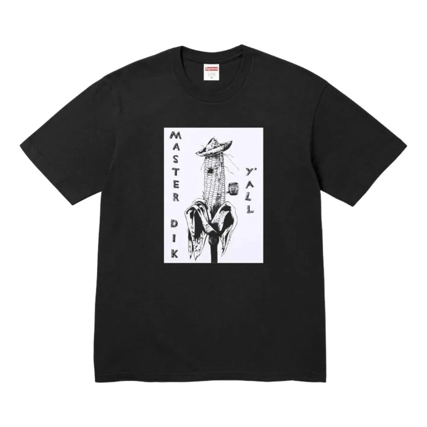 Мужская футболка с принтом Supreme x Mike Kelley SS26, черный