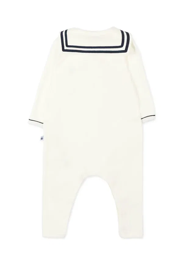 Комбинезон хлопковый Tutine Petit Bateau ivory, слоновая кость — фото 2