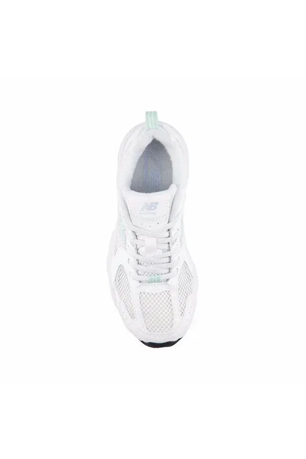 Детские кроссовки для девочек шнурующиеся New Balance, White — фото 3