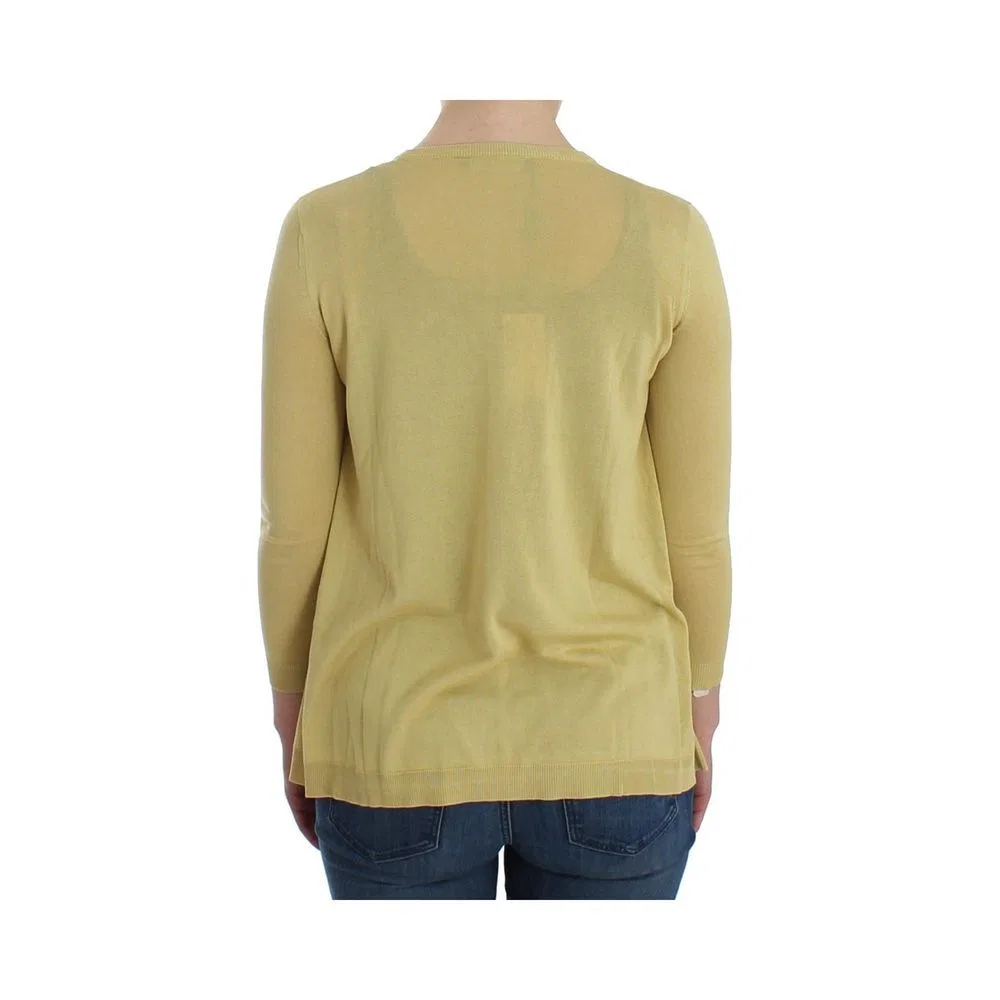 Женский кардиган из шелка с кристаллами Bicolor Silk Cardigan Dolce & Gabbana, Bicolor — фото 3