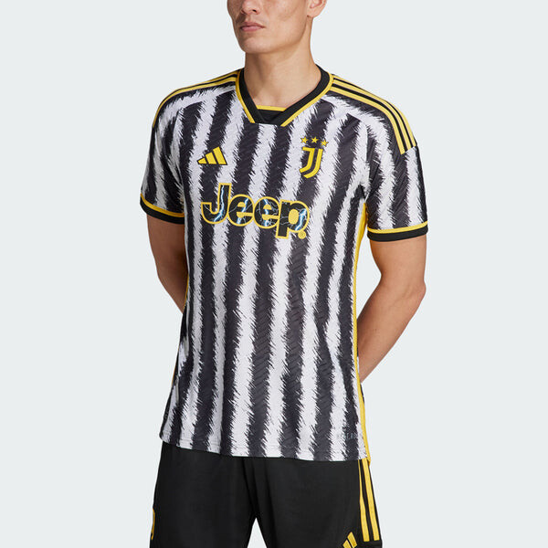 Футболка juventus 23 24 домашняя аутентичная футболка Adidas, черный — фото 3