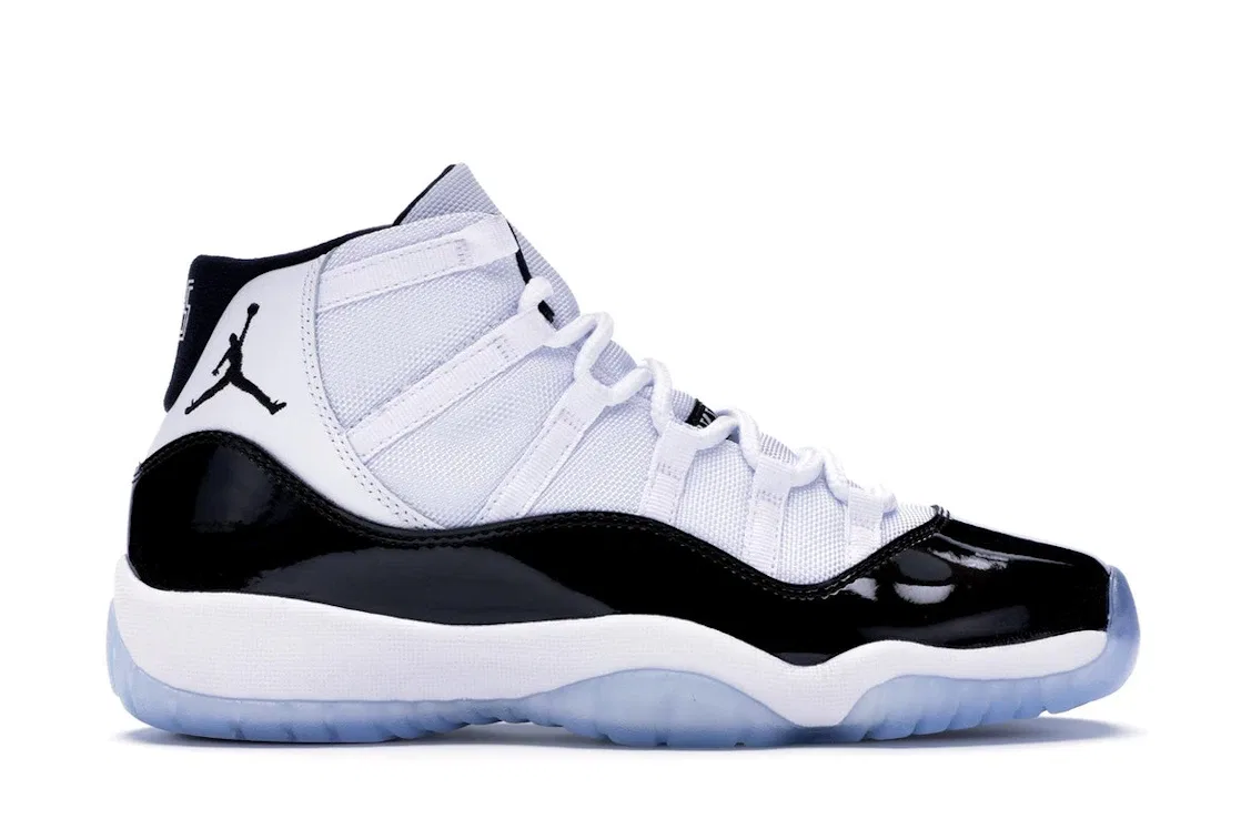 Детские кроссовки Lifestyle с принтом Jordan 11 Retro Jordan, White/Black-Concord