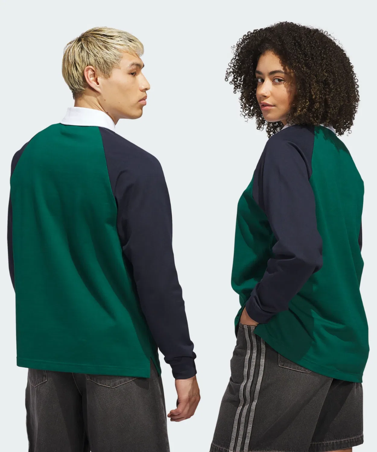 Мужская рубашка поло свободного кроя с принтом Tyshawn Adidas Originals, Green — фото 2