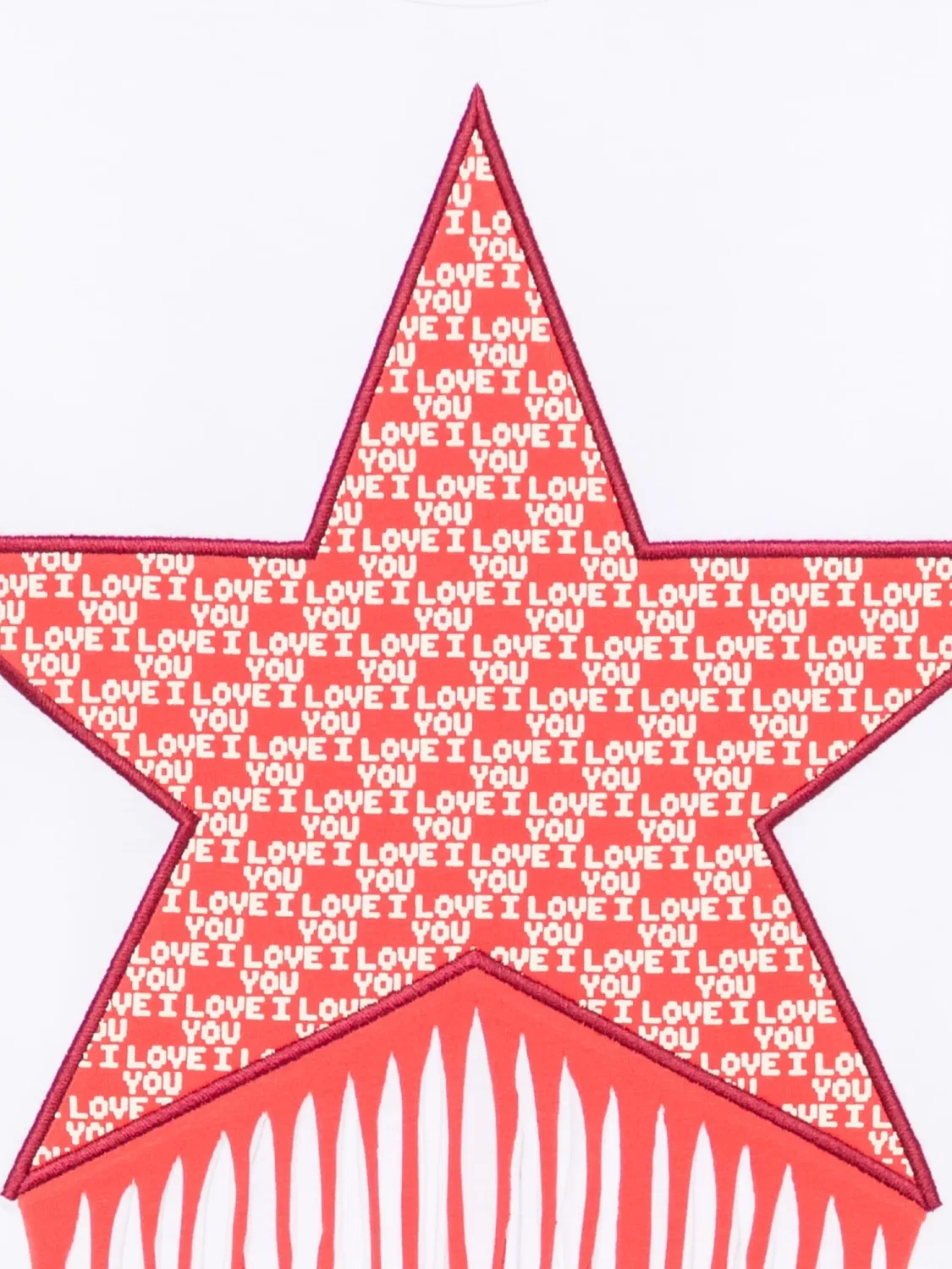 Футболка с бахромой Stella Mccartney Kids, белый — фото 3
