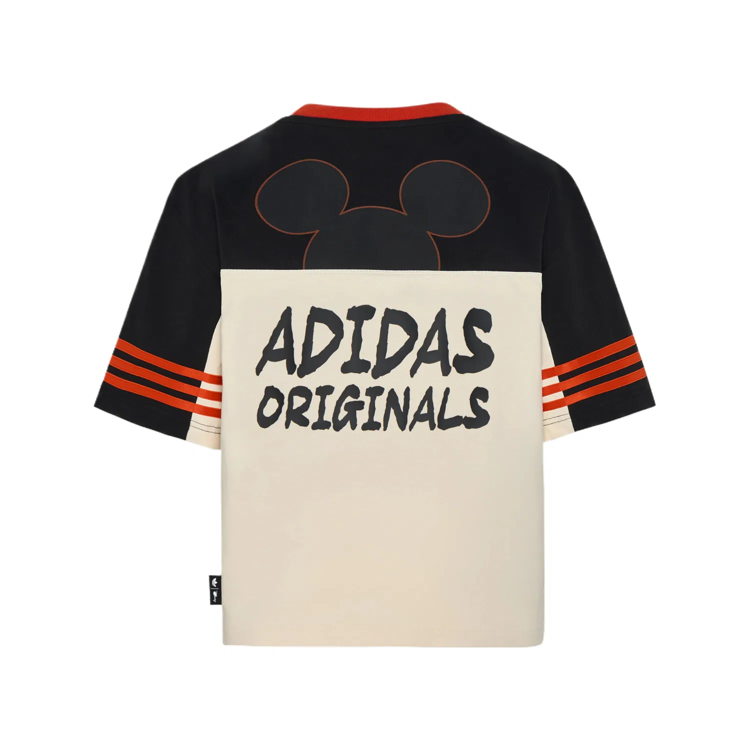 Детская футболка с круглым вырезом Adidas Originals, черный/Белый — фото 3