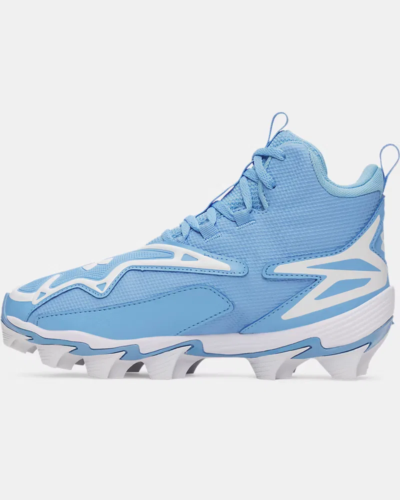 Детские бейсбольные шиповки с амортизацией EVA UA Harper 11 RM Jr. UnderArmour, Horizon Blue/White — фото 2