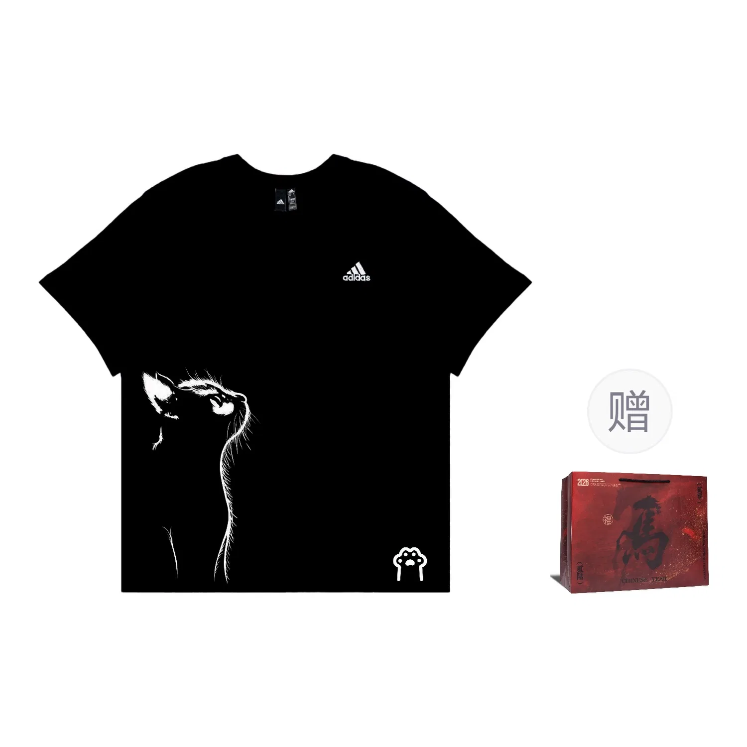 Женская футболка хлопковая с круглым вырезом MUST HAVES Adidas, Black